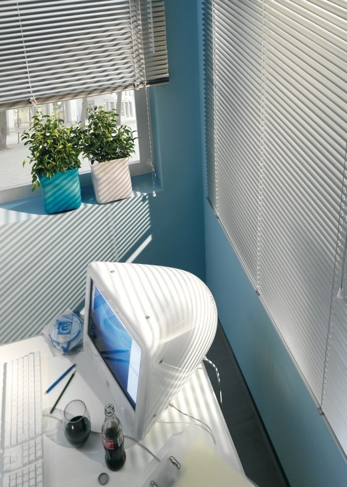 GARDINIA Alu-Jalousie, Sicht, 25 mm, Weiß, 100x175 cm Bild 1