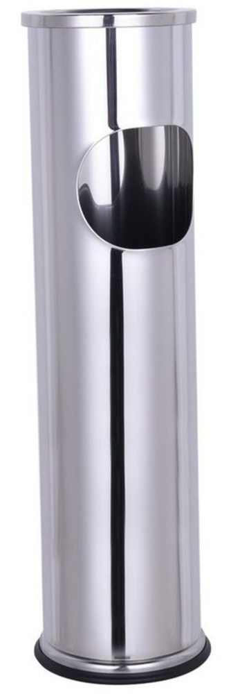 XL Standaschenbecher Windaschenbecher Mülleimer Outdoor Chrom Bild 1