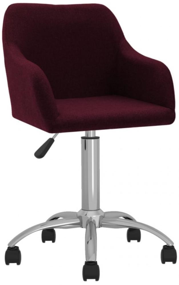 vidaXL Esszimmerstuhl Drehbar Lila Stoff, Drehbar [3089786] Bild 1