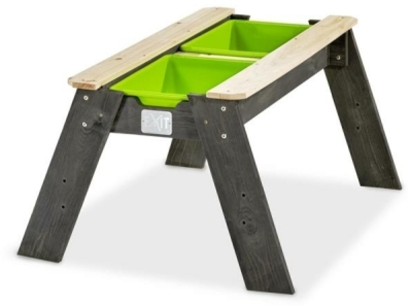 Exit Holz Matschtisch Aksent L | Grau/Grün | 69 x 94 x 50 cm Bild 1