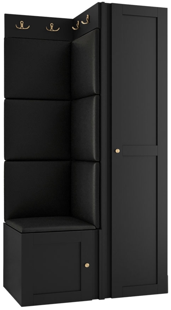 Garderoben-Set Rotuni XXV (Farbe: Schwarz, Soft 011) Bild 1