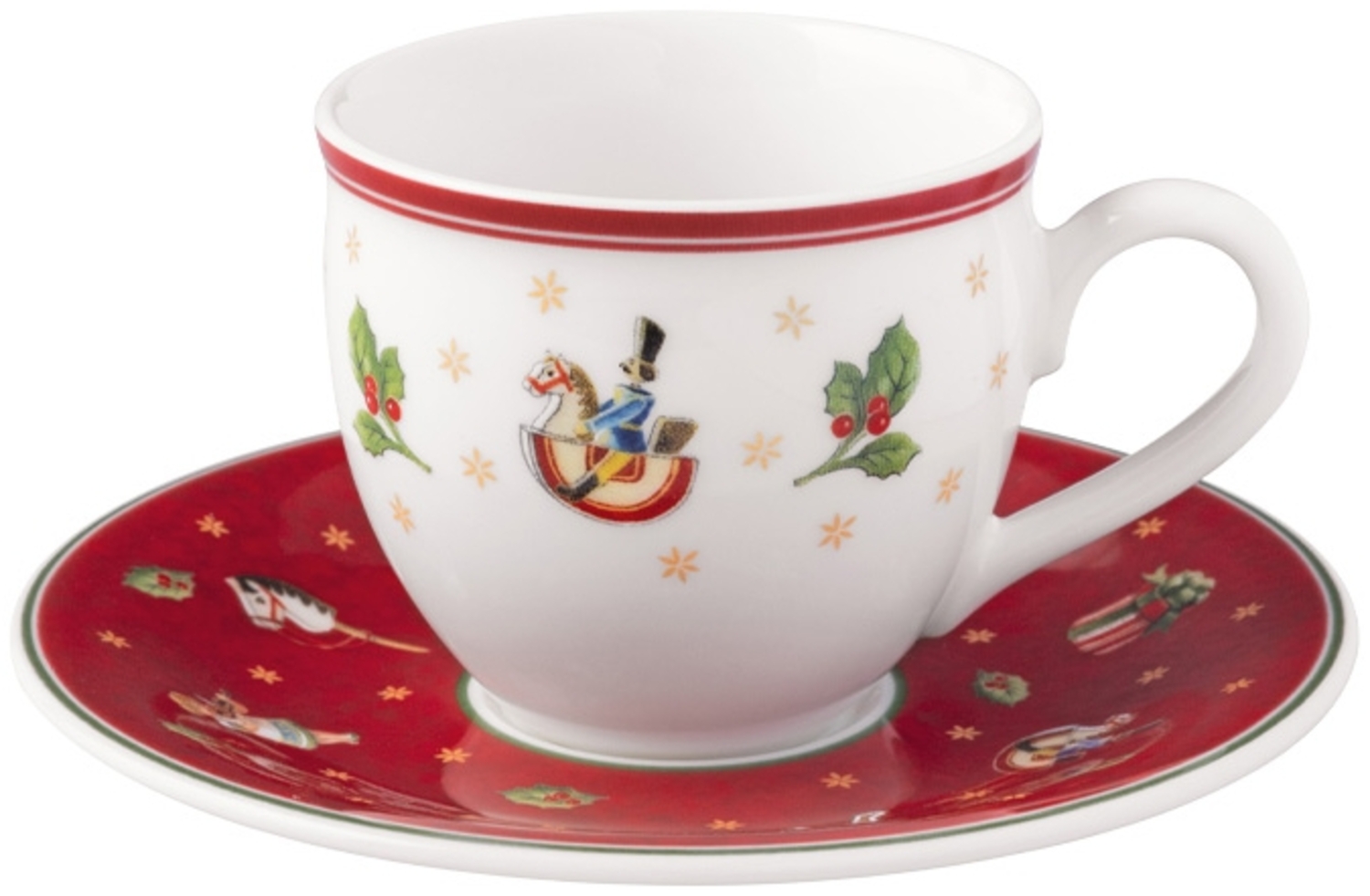 Villeroy & Boch Toy's Delight Espressotasse mit Untertasse 70 ml Rot (rund) Bild 1