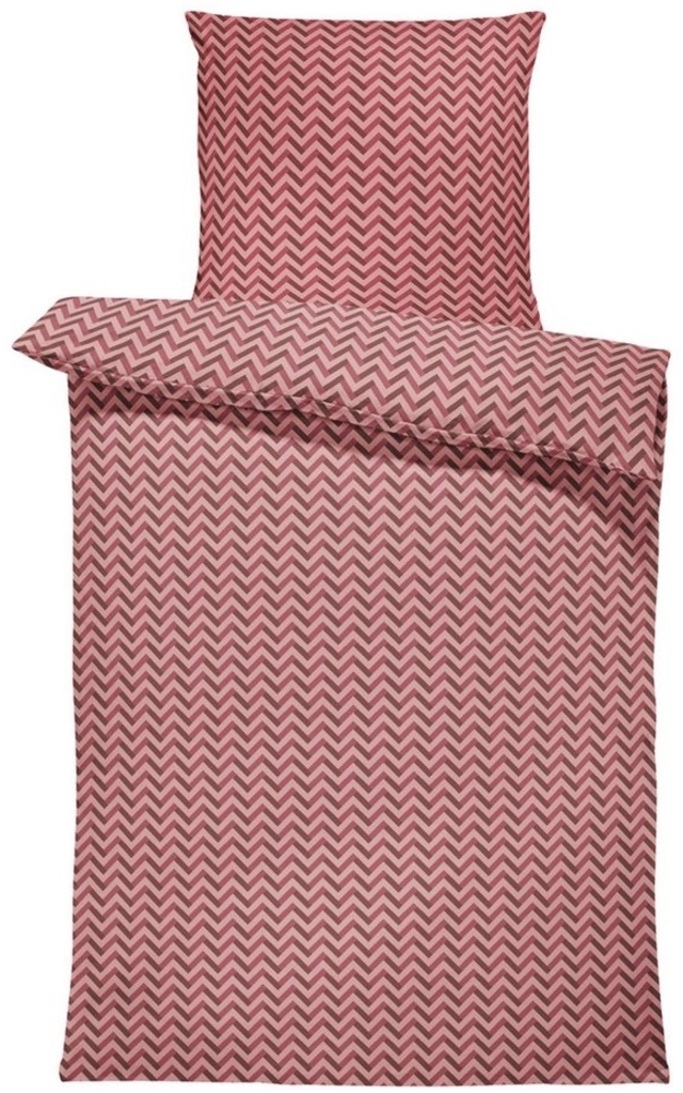 One Home Bettwäsche Zickzack, Jersey, 2 teilig, retro, kuschelig weiche Baumwolle Übergröße Bild 1