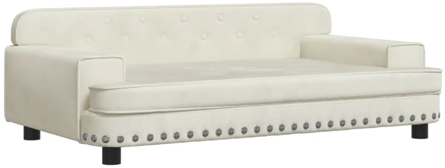 vidaXL Kindersofa Creme 90x53x30 cm Samt 3196285 Bild 1