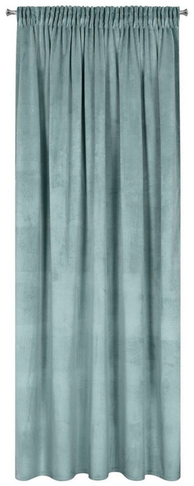 Design91 Vorhang Samtvorhänge Wohnzimmer Schlafzimmer Blickdicht Ösen Velours Velvet, Kräuselband Bild 1
