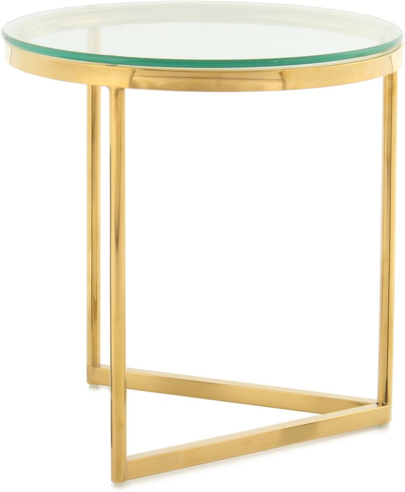 Beistelltisch Wynona 225 Klar / Gold Bild 1