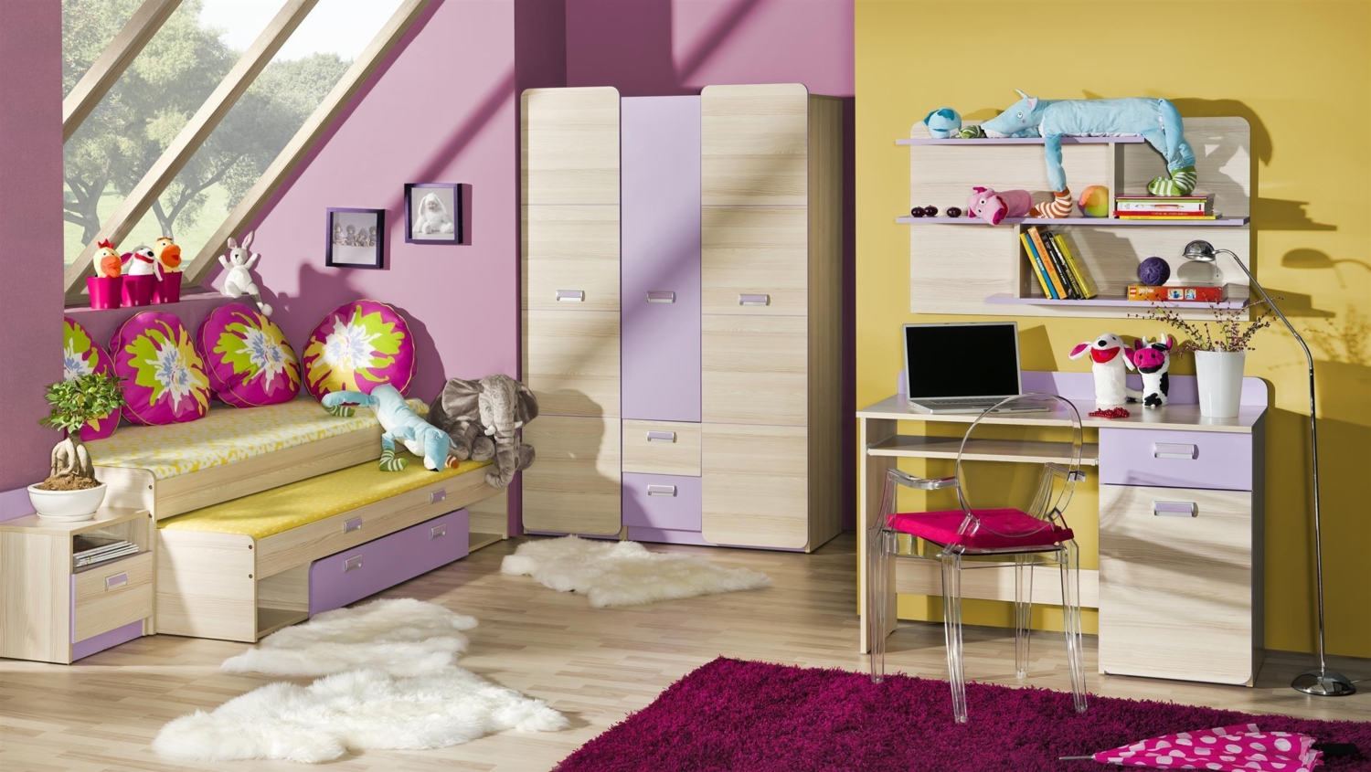 99rooms Laterne Kinderzimmer-Set III Lila Esche Bild 1