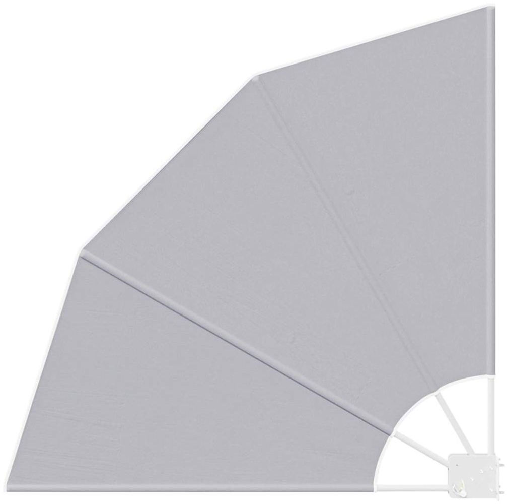 vidaXL Balkon Sichtschutz Grau 115 x 115 cm Stoff 42000941 Bild 1