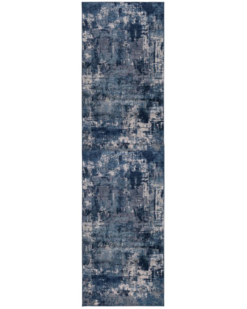 Kadima Design "Dee" Abstrakte Kunst-Teppiche in Premium-Qualität. Farbe: Blau, 80x300 cm Bild 1