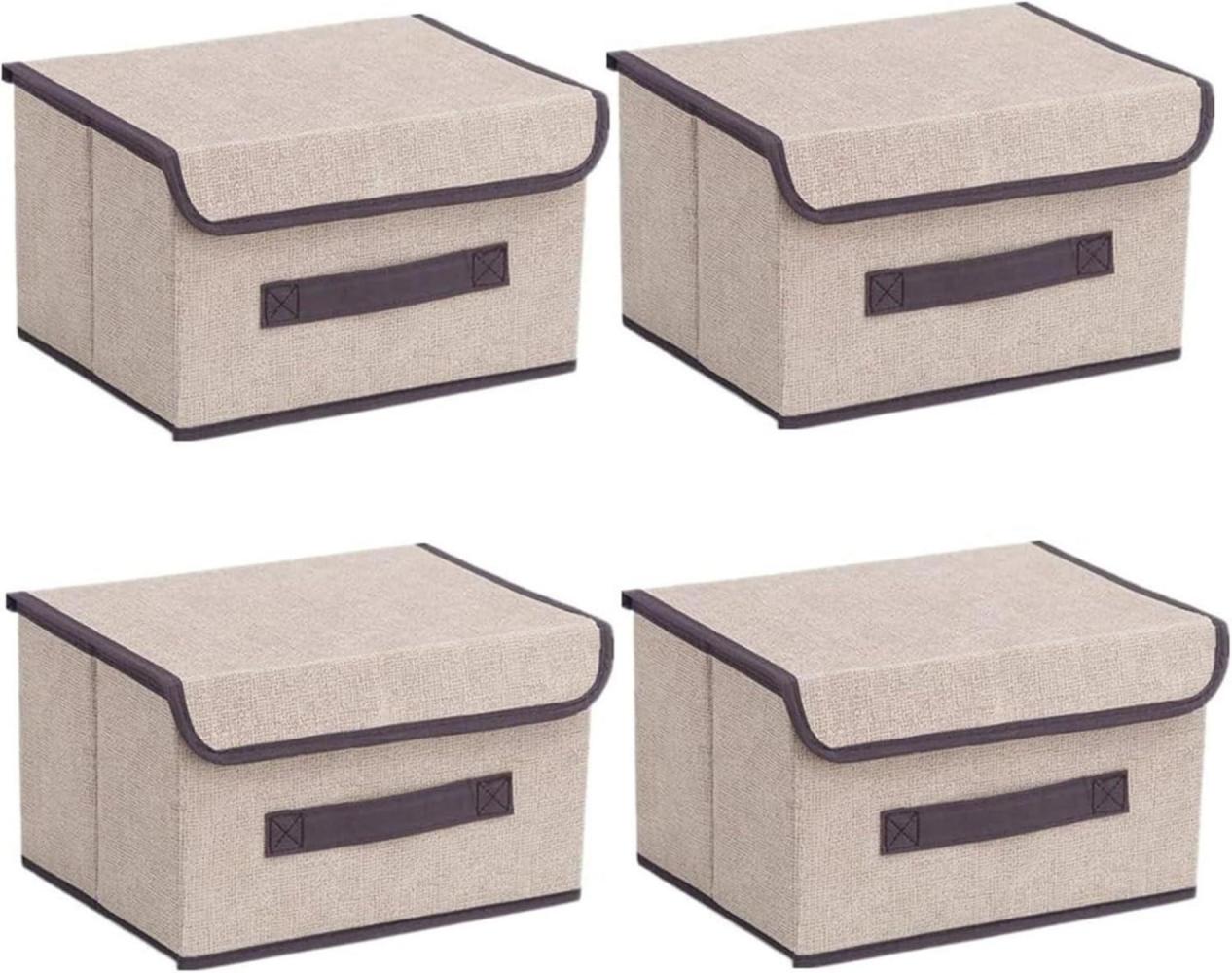 Wintfarm Aufbewahrungsbox Stoff 4pcs 22L Boxen Aufbewahrung 36x23x24cm Bild 1