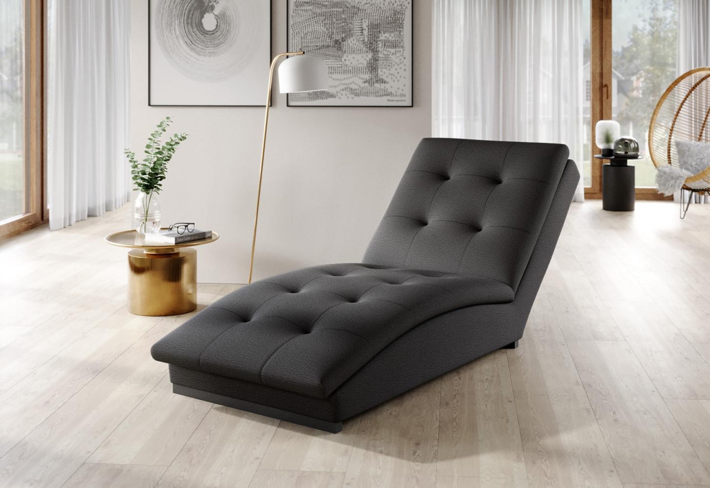 ELTAP 'Doro' Chaiselongue, 170 x 85 x 95 cm, Dunkelgrau Bild 1