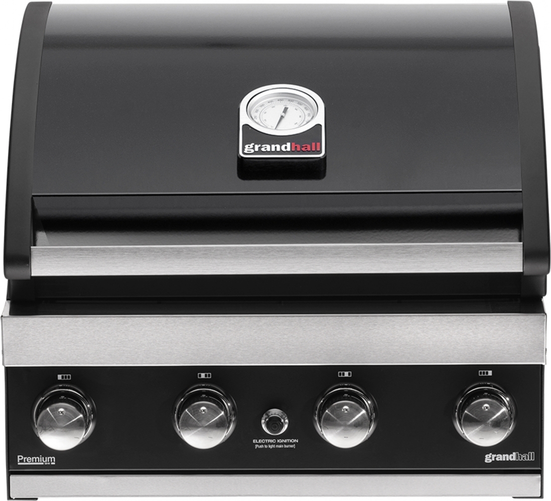 Grandhall Einbau-Gasgrill Premium G4 Built-In 4 Brenner 14 kW K04000306A Bild 1