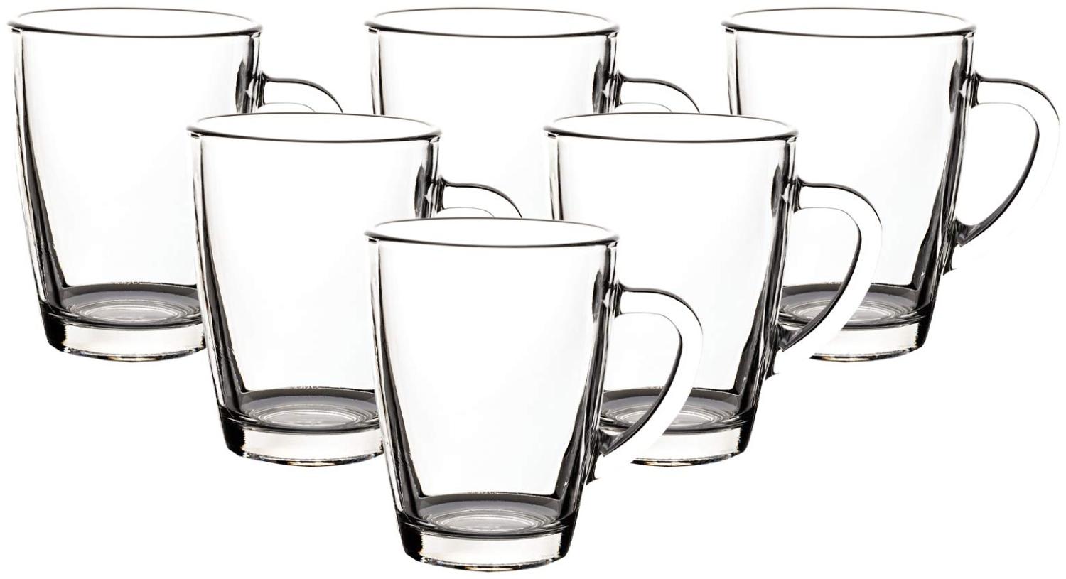 Van Well Glasbecher Kaffeebecher 300 ml 6er Set Bild 1