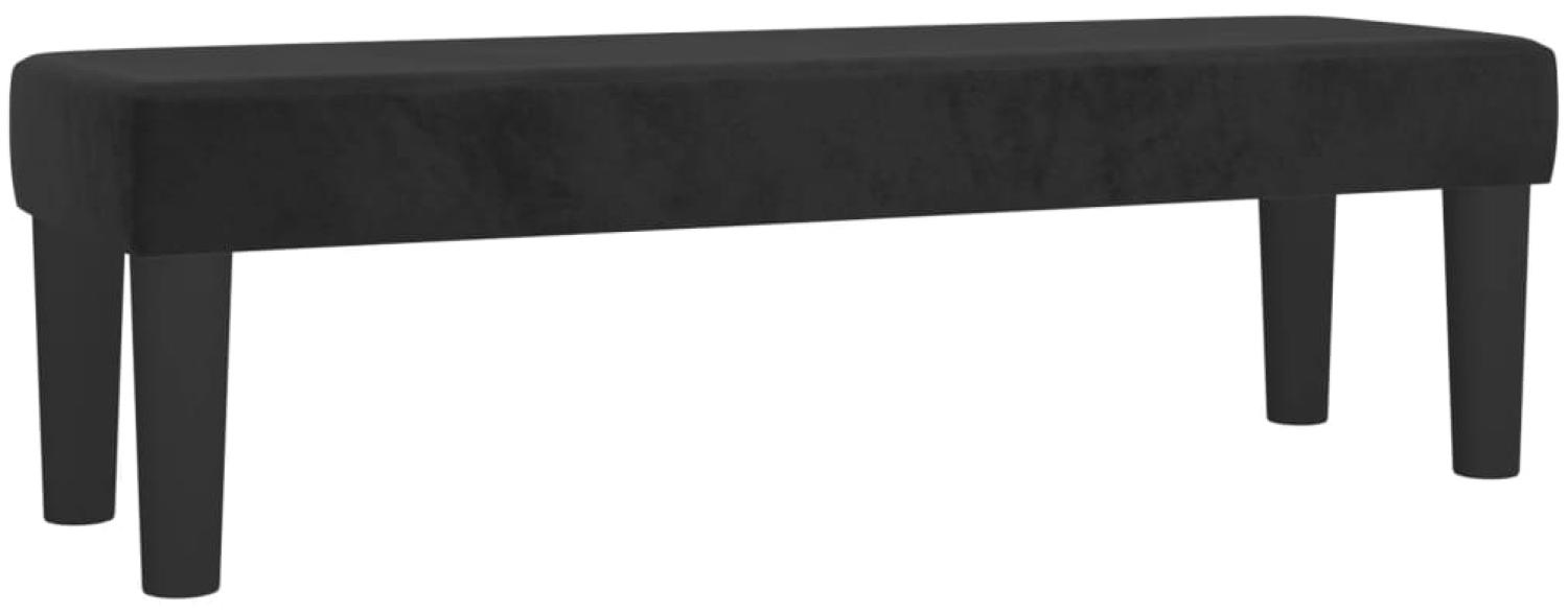 vidaXL Sitzbank Schwarz 100x30x30 cm Samt 346668 Bild 1