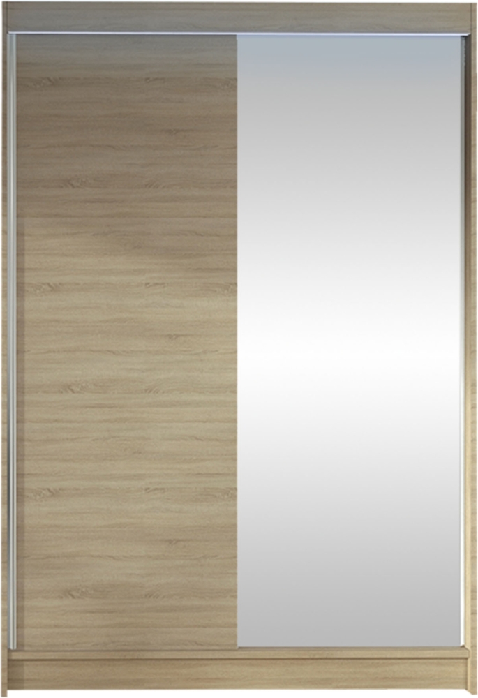 Kleiderschrank Lino I, mit RGB LED Beleuchtung, Farbe: Sonoma Eiche Bild 1