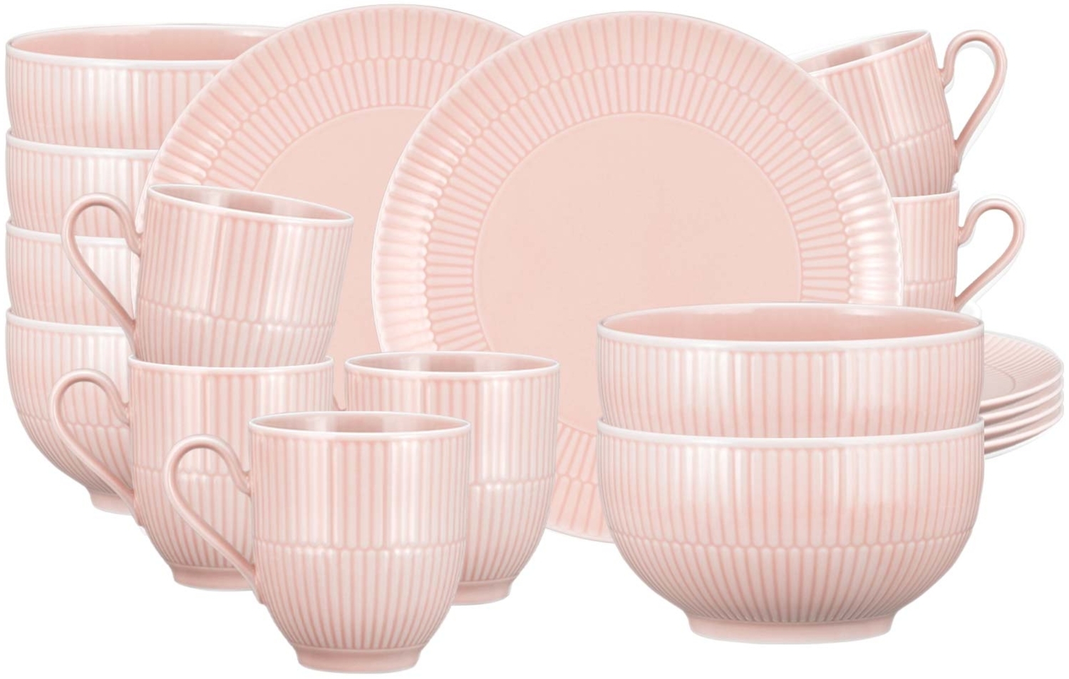 Seltmann Weiden Amina Frühstücks-Set 18-teilig Rosé Bild 1