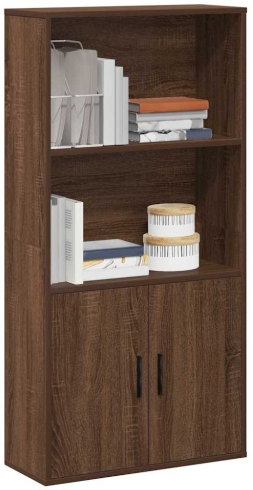 vidaXL Bücherregal Braun Eichen-Optik 60x24x120 cm Holzwerkstoff 860424 Bild 1