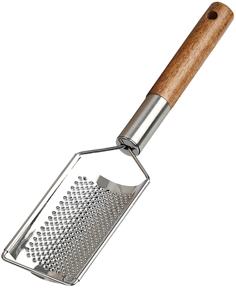 KESPER 28977 Käsereibe sehr fein aus Edelstahl mit Griff aus Akazienholz (FSC®) / Funktionsreibe Bild 1