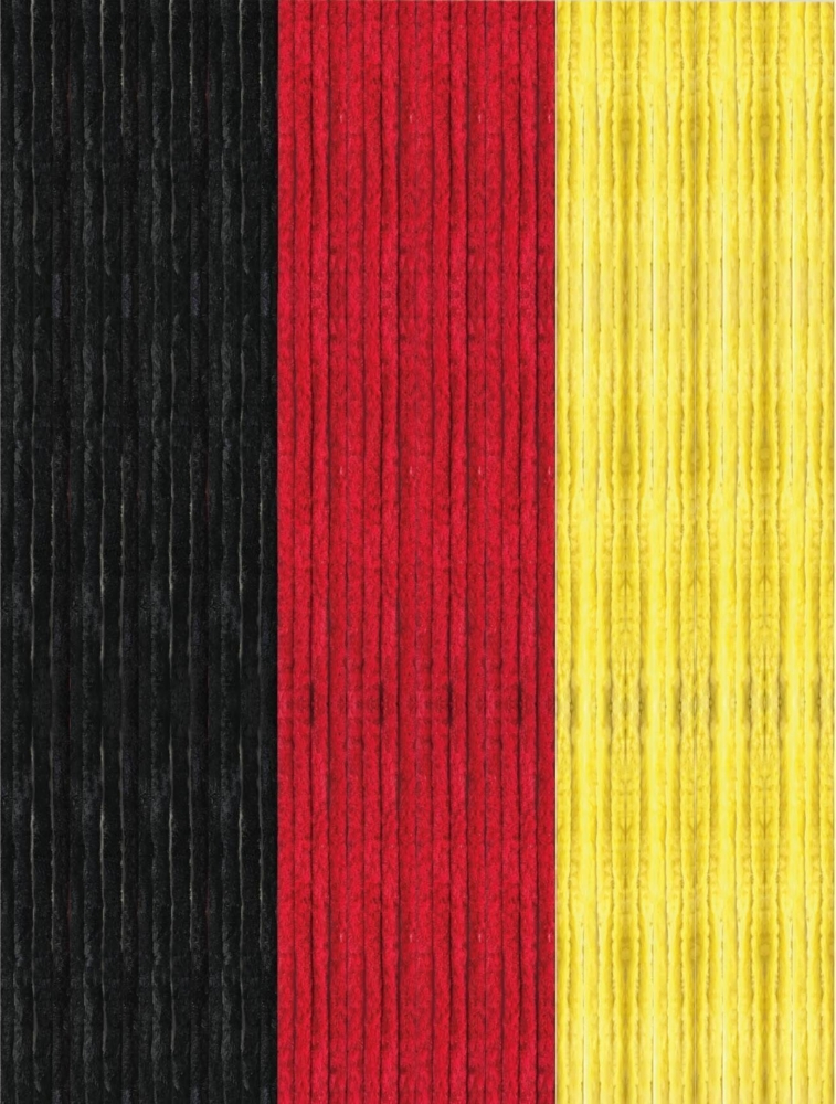 Flauschvorhang 100x220 ( Schwarz-Rot-Gelb ), perfekter Insekten- und Sichtschutz für Ihre Balkon- und Terrassentür, viele Farben Bild 1