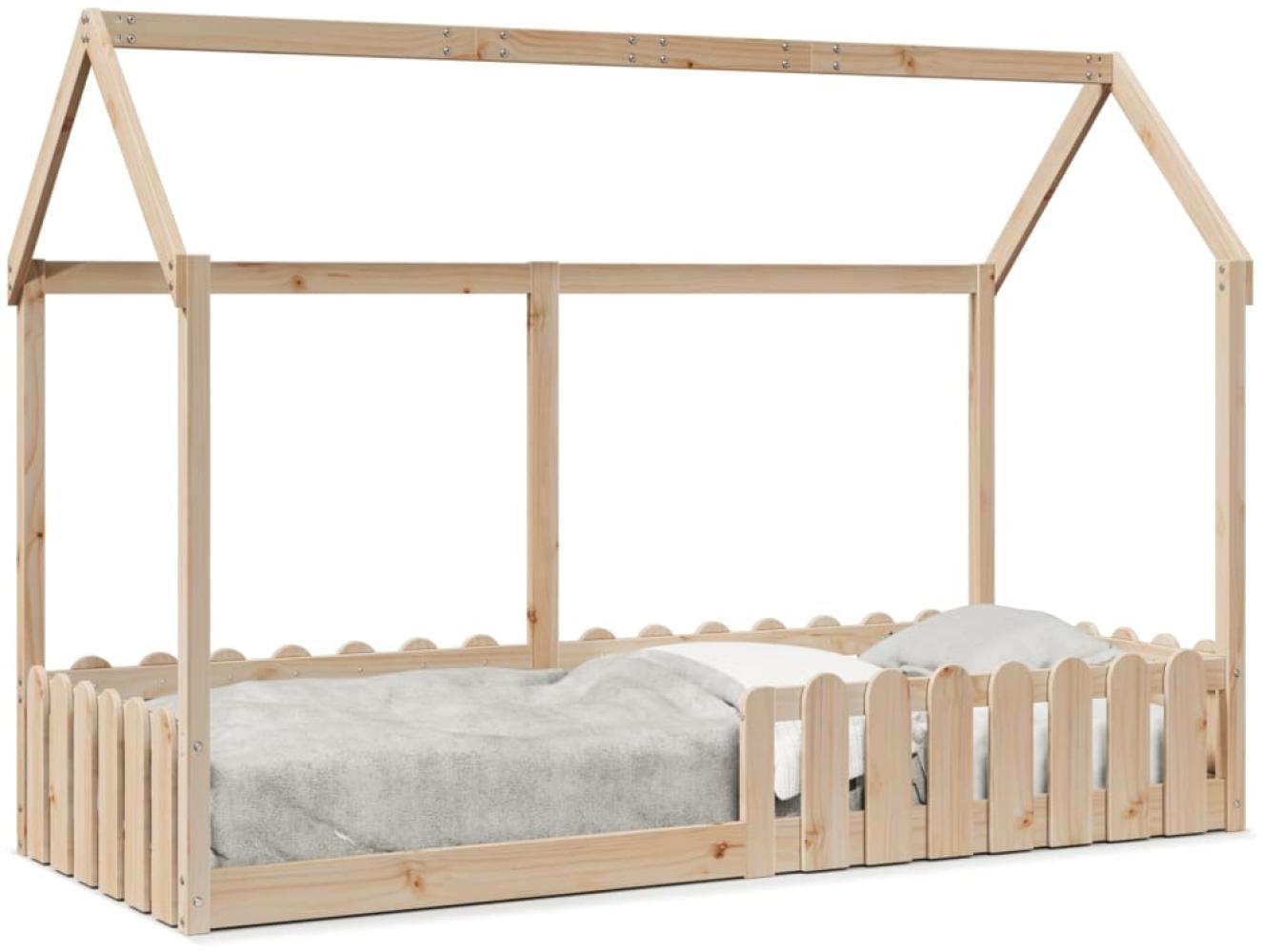 vidaXL Kinderbett Hausbett 80x200 cm Massivholz Kiefer 850689 Bild 1