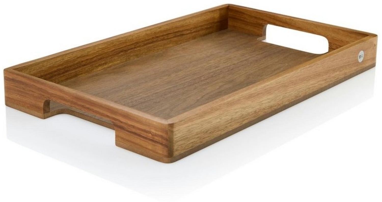 AdHoc Tablett Serviertablett Serve, Holz, Easy Move Bild 1