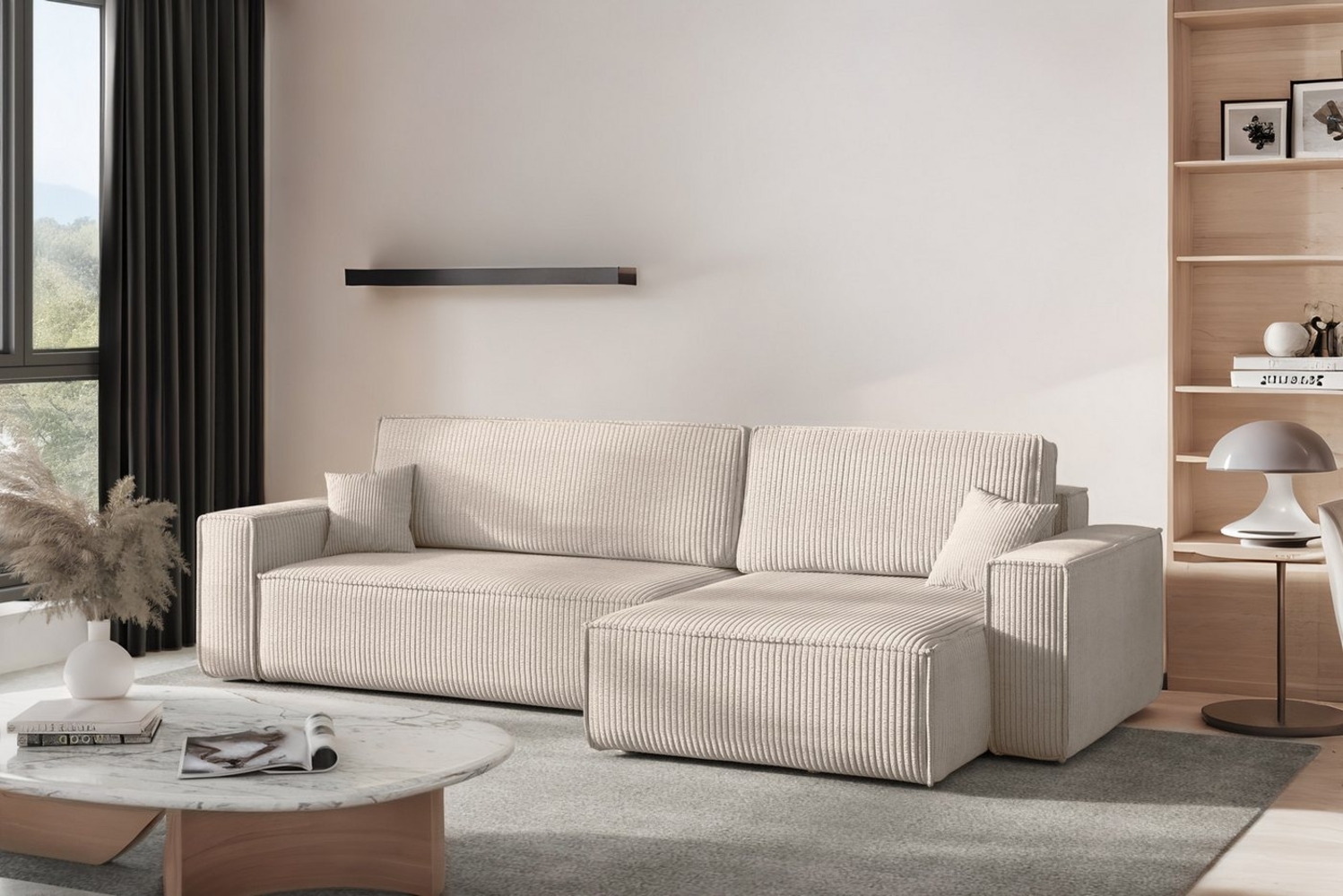 Kaiser Möbel Ecksofa mit schlaffunktion und bettkasten, Eckcouch BEST XL stoff Poso, Mit Bettfunktion und Bettzeugfach Bild 1