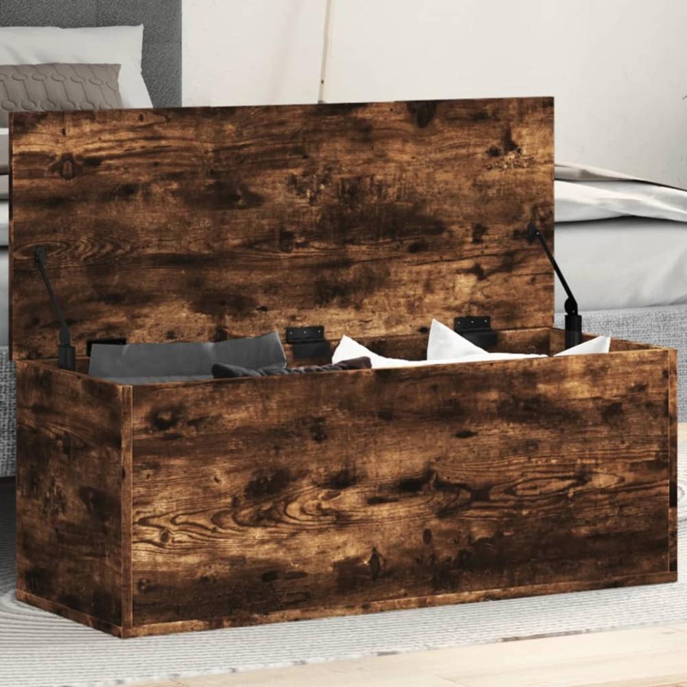 vidaXL Truhe Räuchereiche 90x35x35 cm Holzwerkstoff 840685 Bild 1