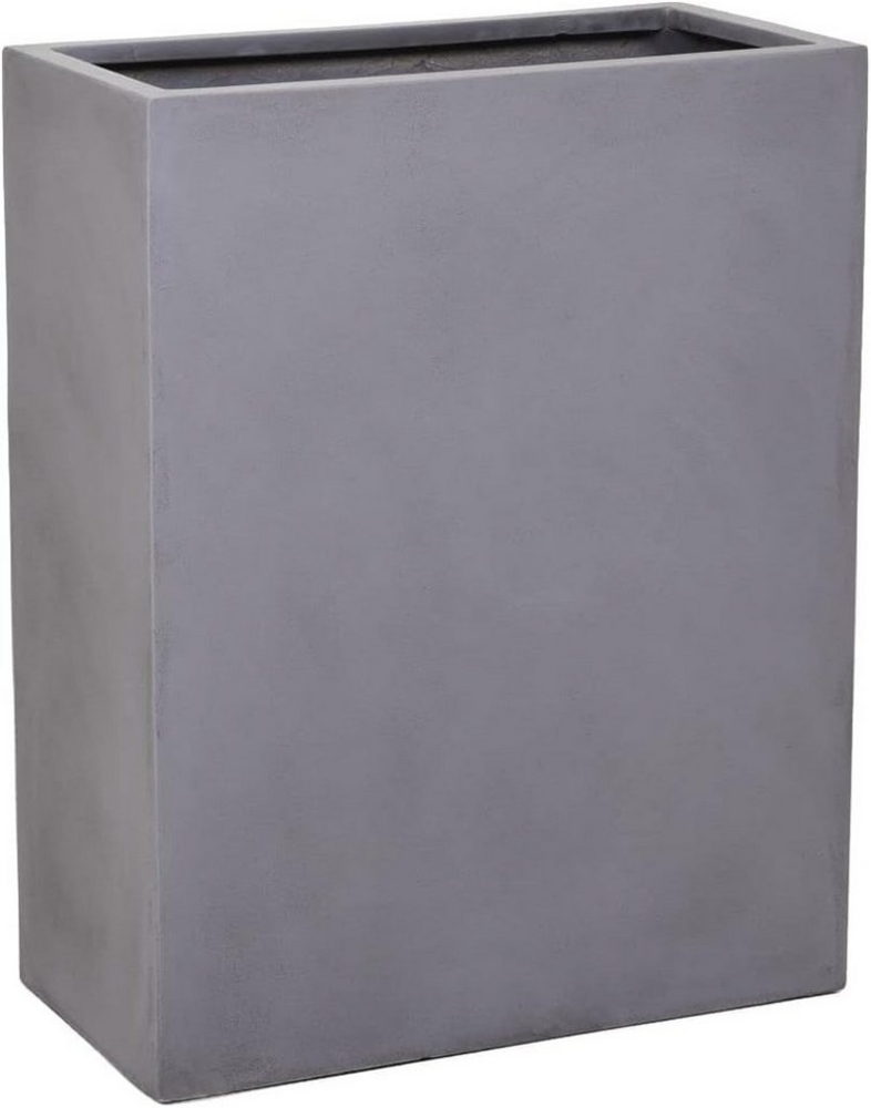 VIVANNO Pflanzkübel Fiberglas ELEMENTO Kasten, Grau Beton-Design 59 x 30 x 75 cm Bild 1