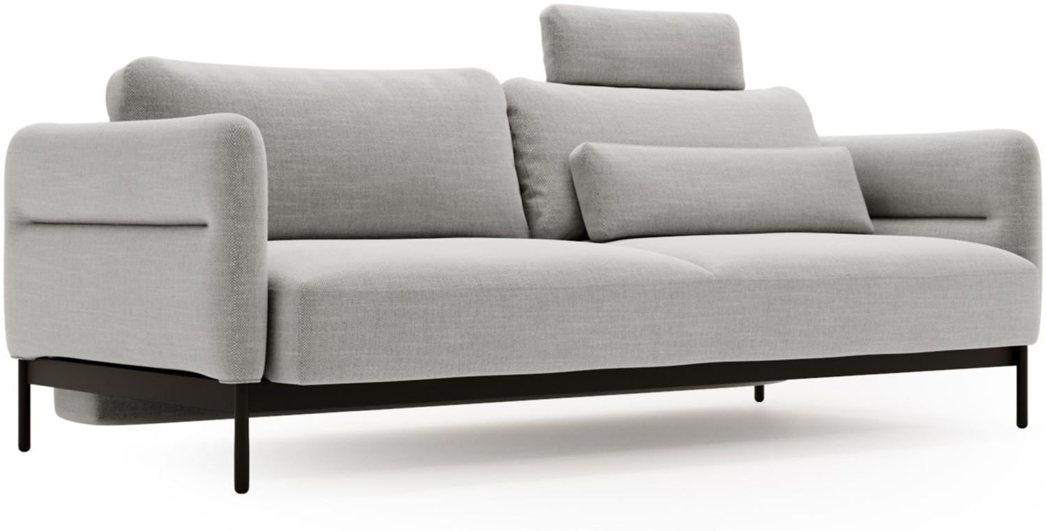 Selsey 'Solianero' 3-Sitzer-Sofa mit Schlaffunktion, hellgrau, 223 cm ca. 95 x 223 x 96 cm Bild 1