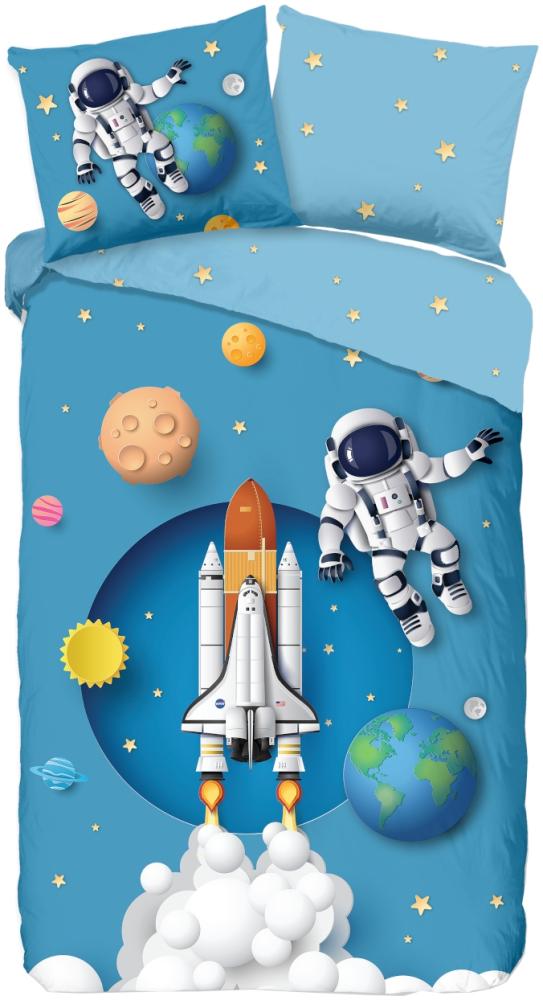 Muller Textiel Spaceworld Bettbezug Blue 140 x 200 Bild 1