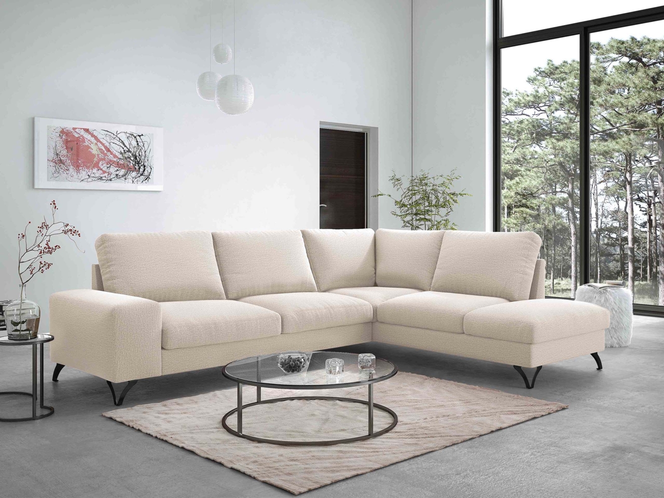 Ecksofa Oddo Bis (Farbe: Verita 03, Seite: Rechts - L4+L2F+R3F) Bild 1