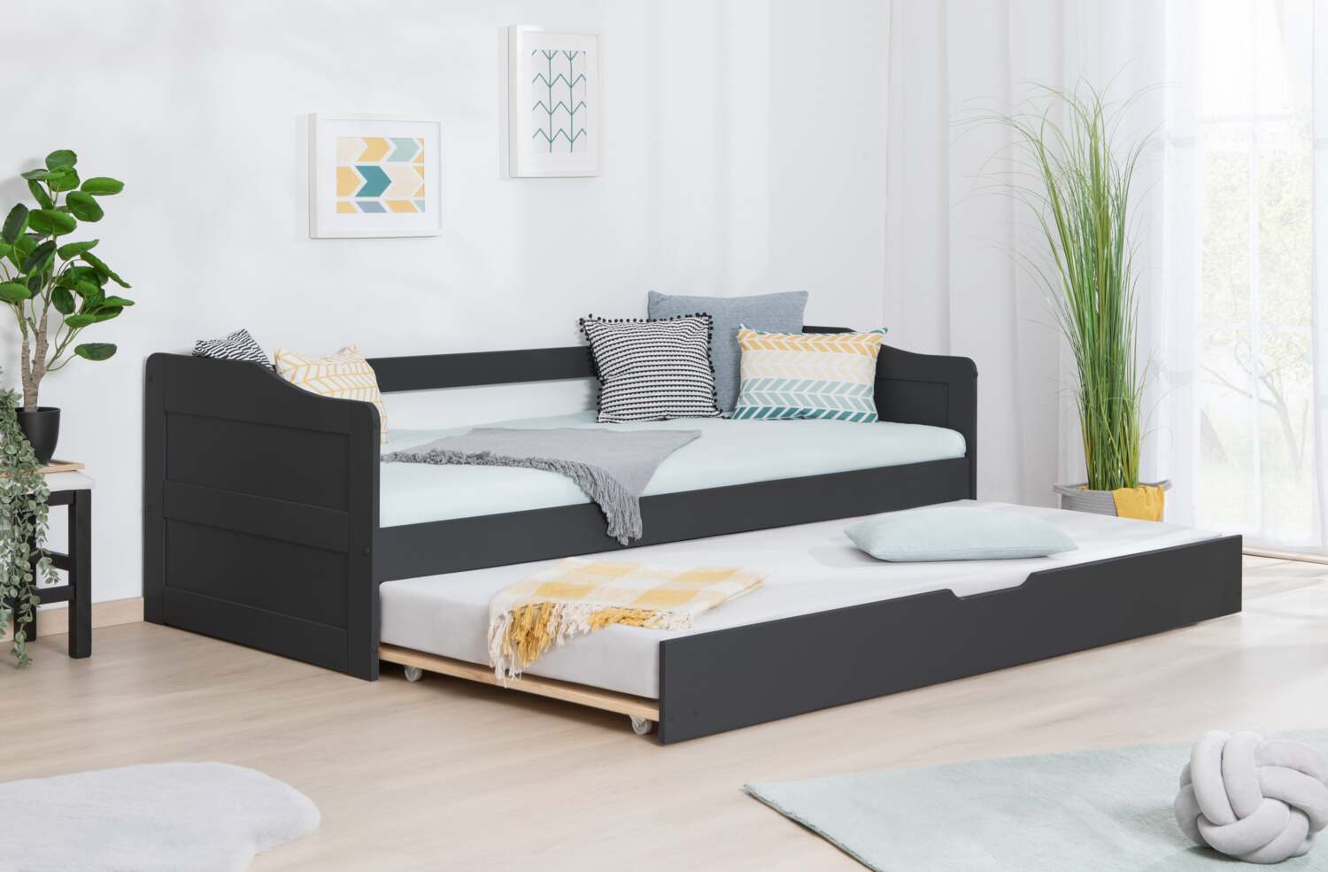 Funktionsbett Sofabett "Melinda" 90x200 Kiefer massiv Bild 1