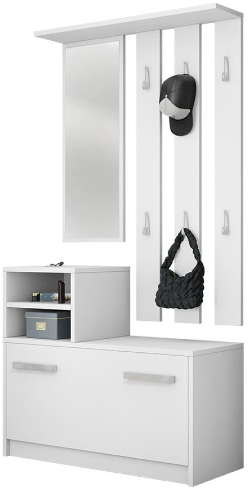 Mirjan24 Garderobe-Set Biel, weiß Bild 1