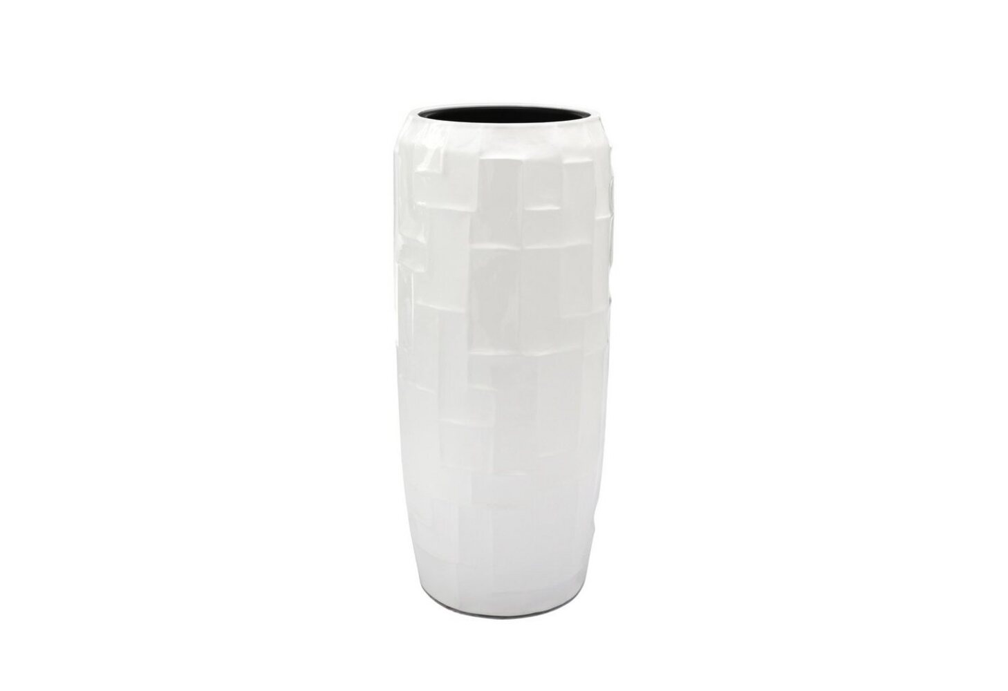 Flingora Bodenvase Mara, mit Einsatz - Fiberglas - Indoor & Outdoor - Weiß - Höhe 75 cm Bild 1