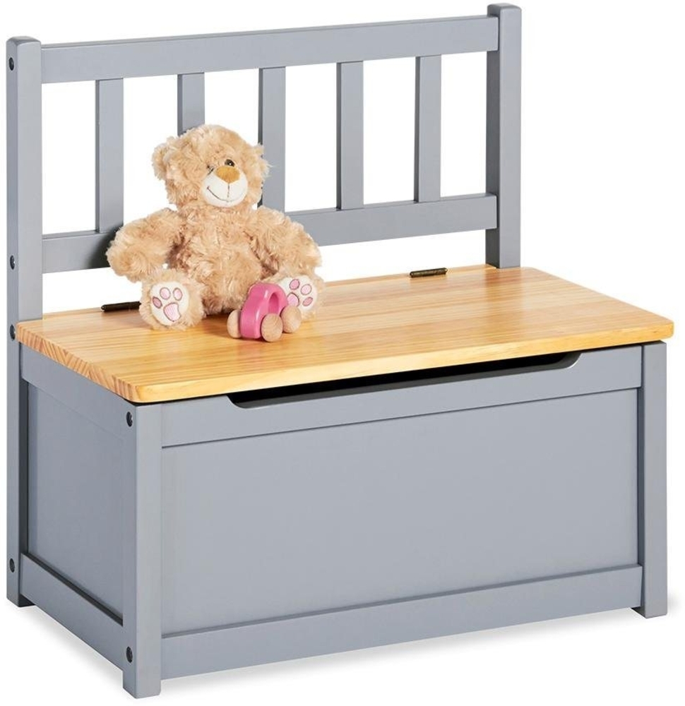 Pinolino 'Fenna' Kindertruhenbank grau/natur Bild 1
