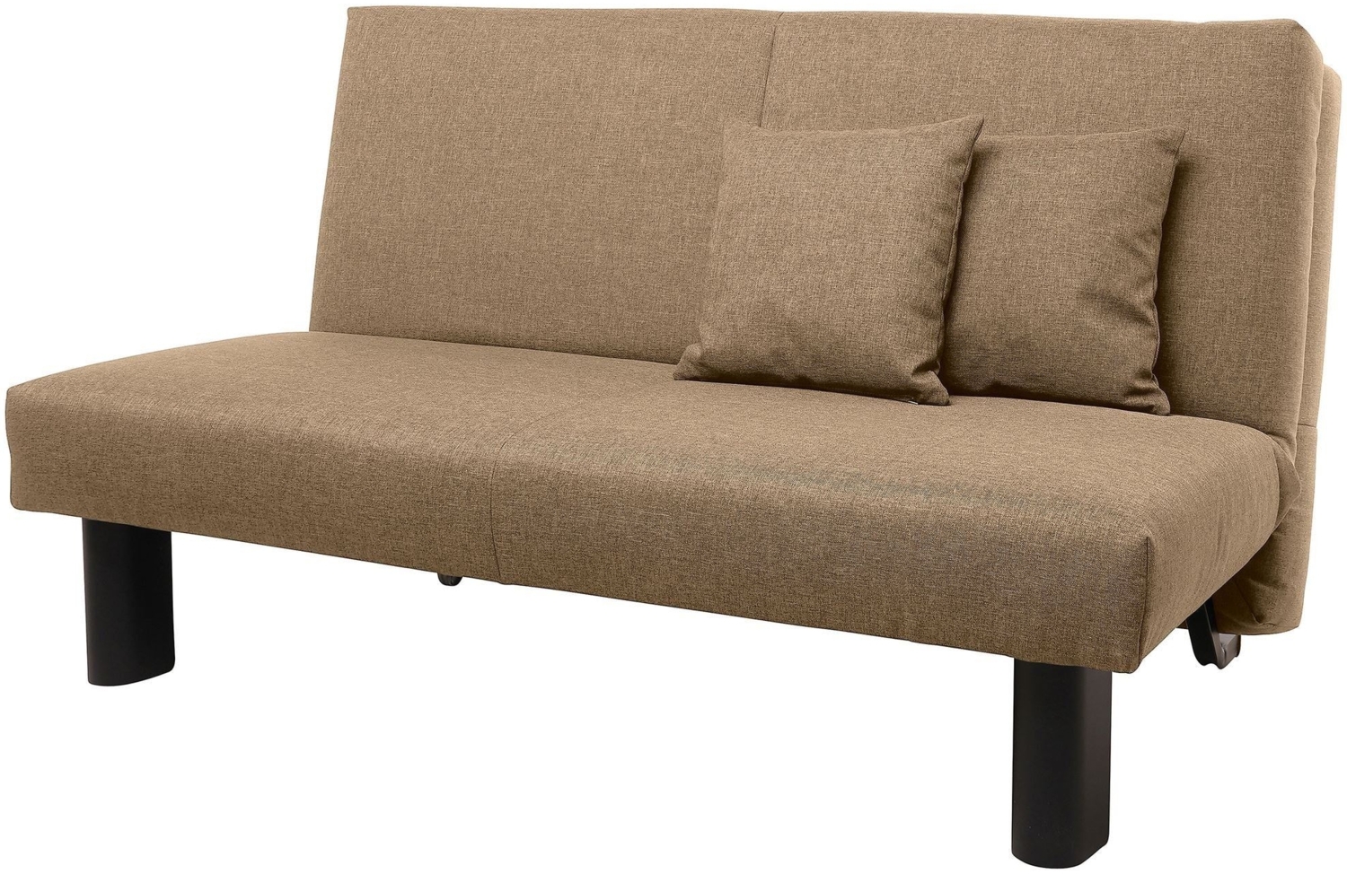 Faltsofa Kalomira Bezug Flachgewebe Metall schwarz / sand 21498 Bild 1