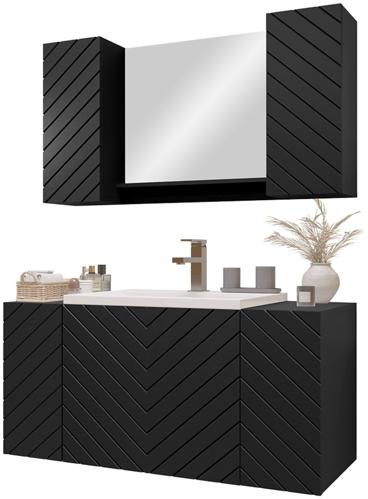 Badmöbel Nexso VII (Farbe: Schwarz) Bild 1