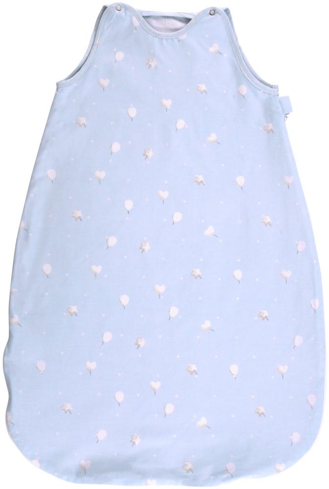 Lorelli Baby-Sommerschlafsack Summer, Länge 100 cm Breite 50 cm, 100% Baumwolle hellblau Bild 1