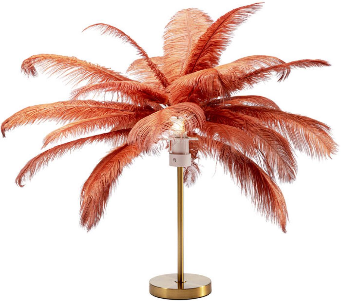 KARE Design Tischleuchte Feather Palm Rusty Red 60cm 54548 Bild 1