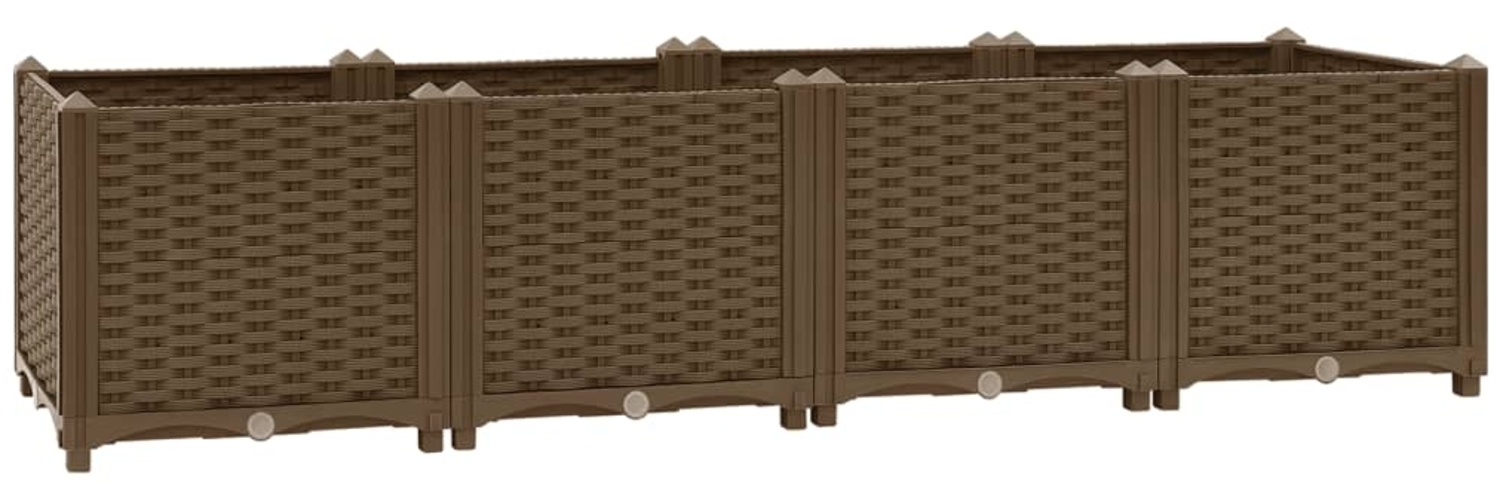 vidaXL Hochbeet 160x40x38 cm Polypropylen 316518 Bild 1