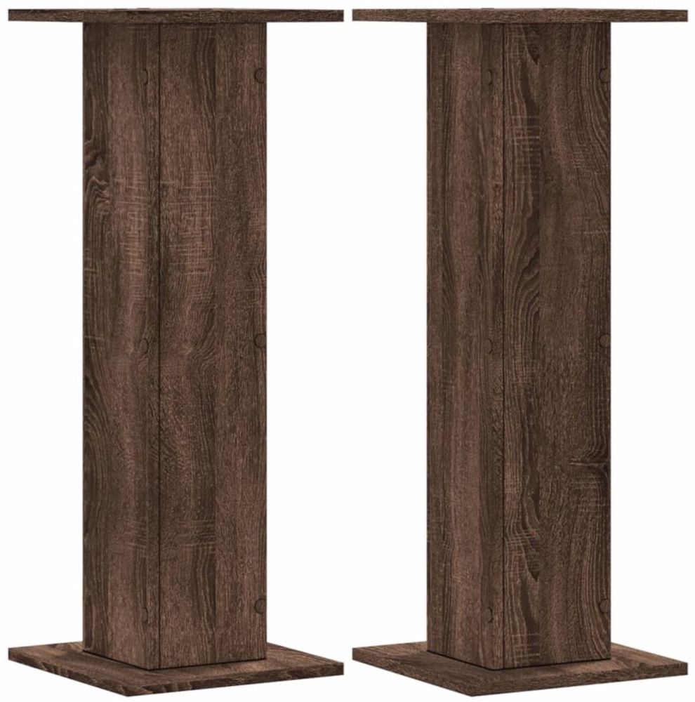 vidaXL Pflanzenständer 2 Stk. Eichen-Optik 30x30x80 cm Holzwerkstoff 3307870 Bild 1