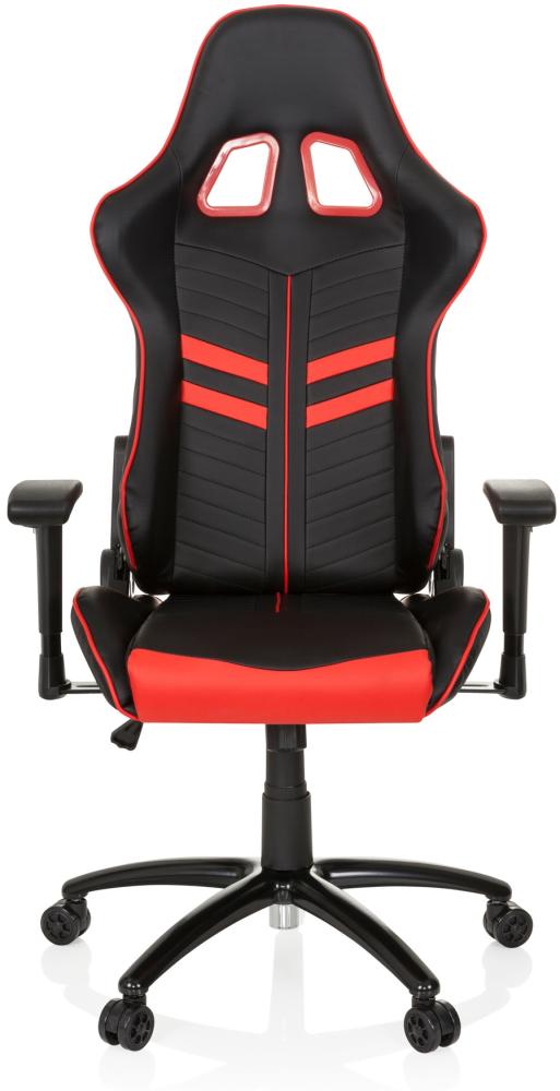 hjh OFFICE Gamingstuhl LEAGUE PRO Kunstleder Schwarz/Rot Bild 1