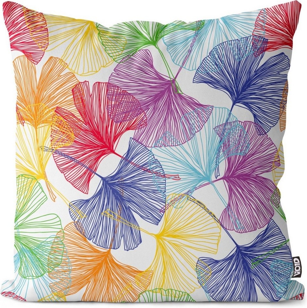 VOID Kissenbezug, (1 Stück), Bunte Ginkgo Blätter Muster ginkgo biloba baum pflanzen blätter grafi Bild 1