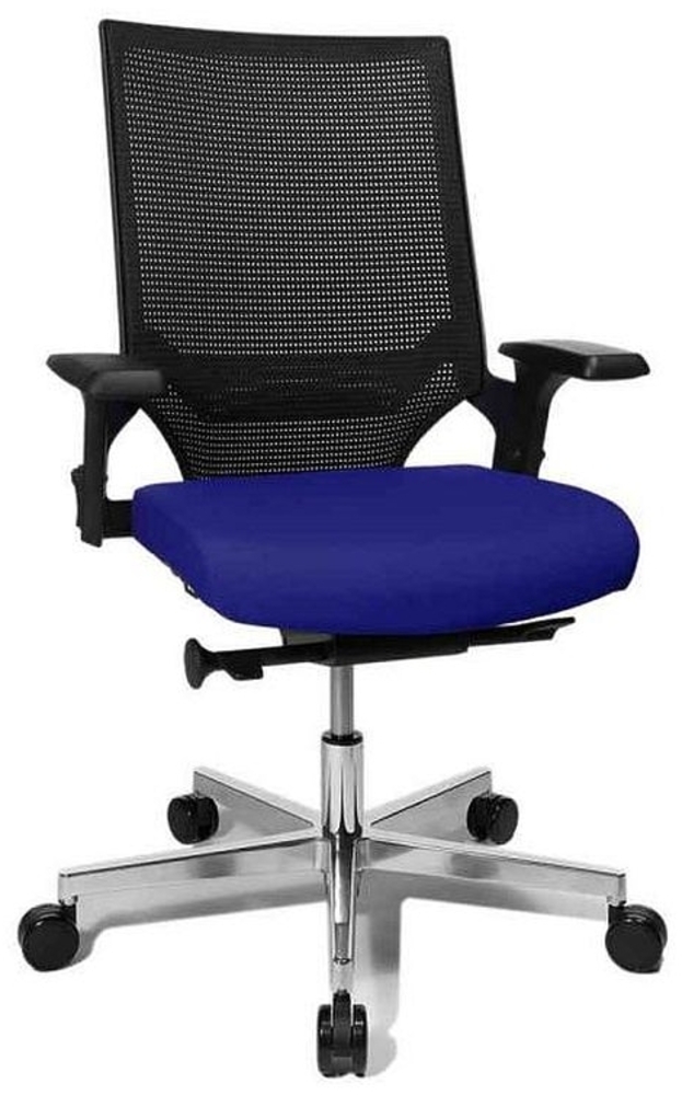 Topstar Bürodrehstuhl T300 blau-Teppichbodenrollen Bild 1