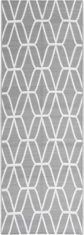 vidaXL Outdoor-Teppich ARAKIL Grau 80x250 cm PP 317009 Bild 1