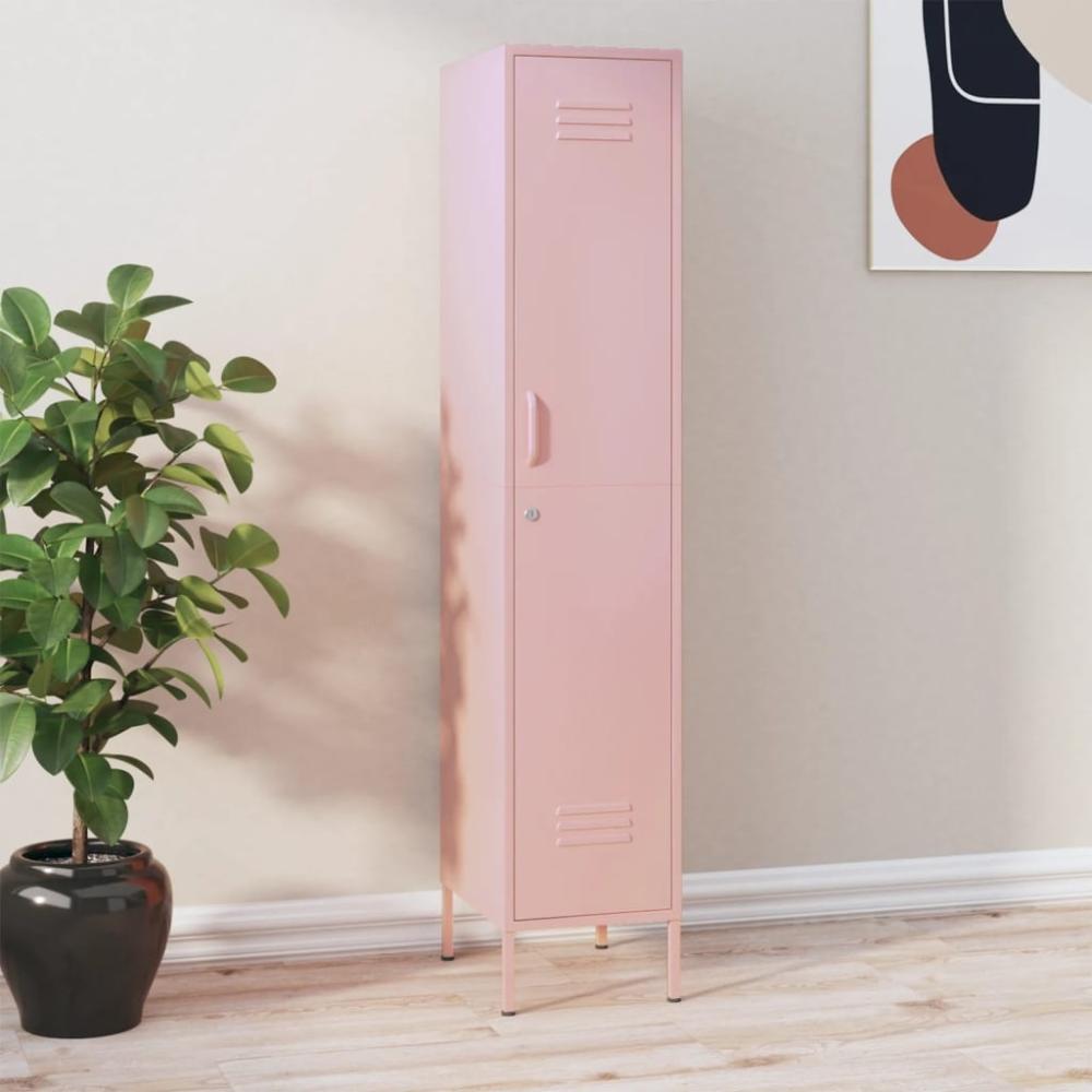 vidaXL Schließfachschrank Rosa 35x46x180 cm Stahl 336256 Bild 1