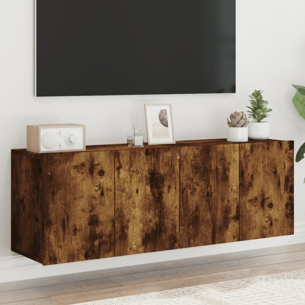 vidaXL TV-Wandschränke 2 Stk. Räuchereiche 60x30x41 cm 836947 Bild 1