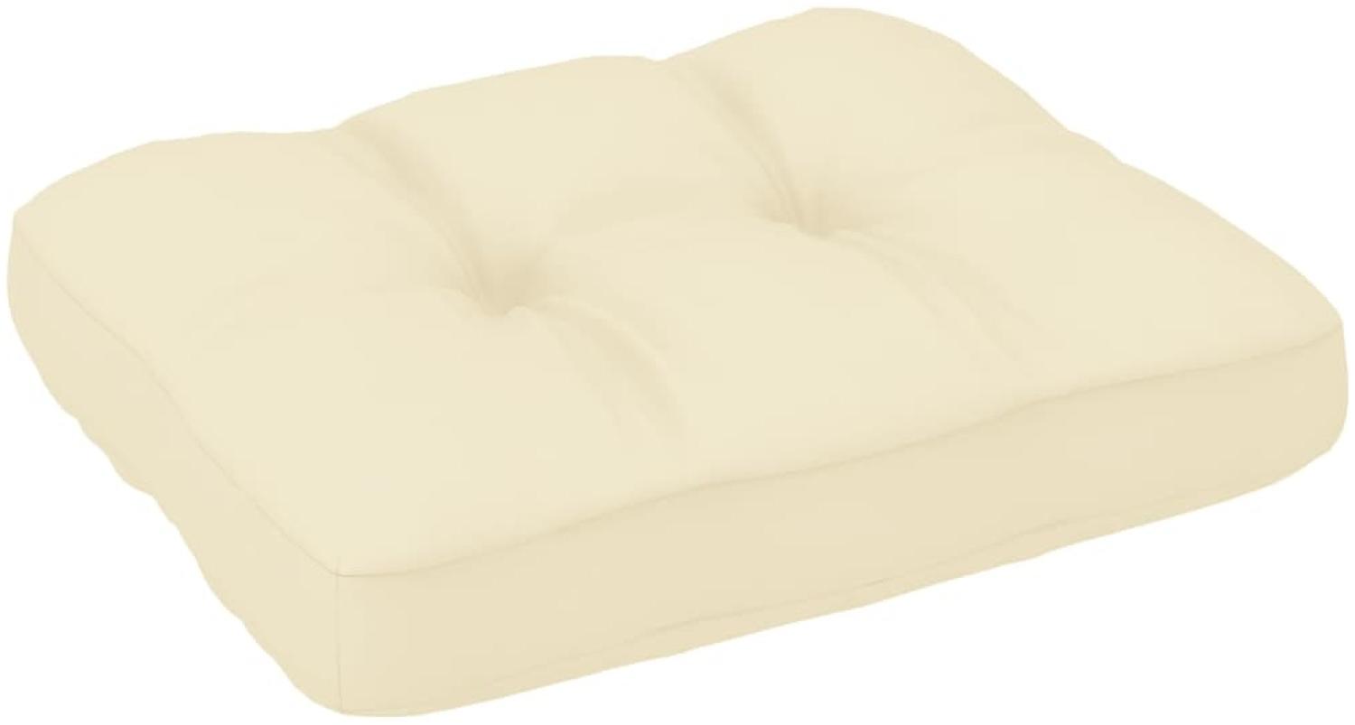 Palettensofa-Kissen Creme 50 x 40 x 10 cm Bild 1
