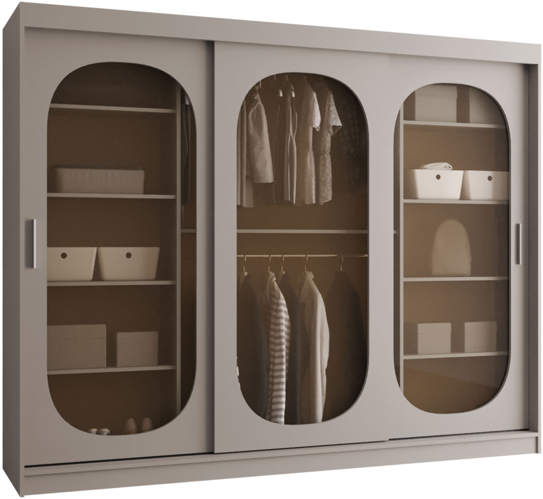 Kleiderschrank Bimaza 250 mit Schubladen (Farbe: Cashmere) Bild 1