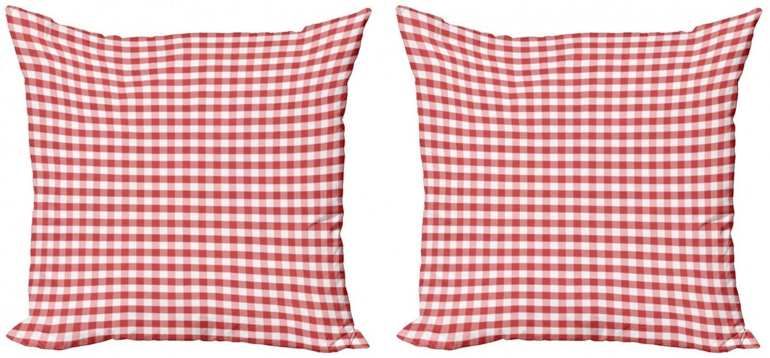 Abakuhaus Kissenbezüge Modern Accent Doppelseitiger Digitaldruck, (2 Stück), Kariert traditionelle Gingham Bild 1